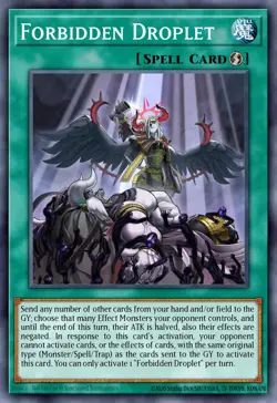 Forbidden Droplet BLMM-EN171 1st ED Yu-Gi-Oh! ULTRA RARE - Image 1