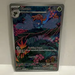 Pokemon Gloom 198/197 SV03: Obsidian Flames Illustration Rare Full Art Holo Card - Image 1