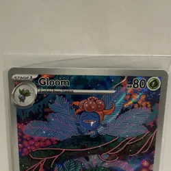 Pokemon Gloom 198/197 SV03: Obsidian Flames Illustration Rare Full Art Holo Card - Image 2
