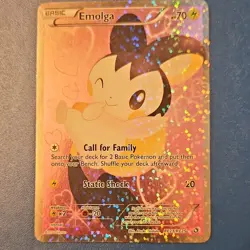 Pokemon Emolga RC23/RC25 Radiant Collection Full Art Holo Card English 2013 - Image 1