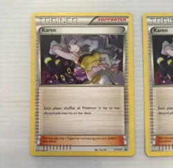 Karen XY177 XY Black Star Promos x2, Two Cards - Image 2