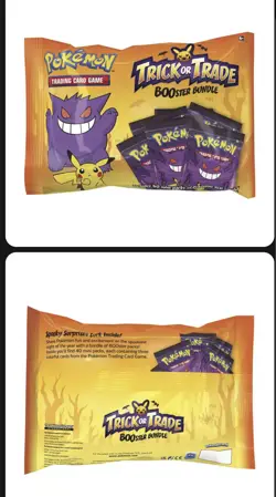 Pokemon TCG Trick or Trade BOOster Bundle 40 mini packs of 3 cards each new 820650850783 - Image 1