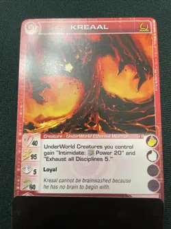 Chaotic Card : Kreaal Beyond The Doors First Edition Rare creature - Image 1