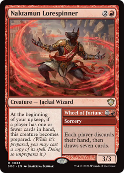 Naktamun Lorespinner // Wheel of Fortune - 33 - SOC - Near Mint - MTG - Image 1