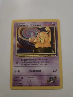 Sabrina’s Drowzee 92/132 | Gym Heroes | Non Holo Pokemon Card MP - Image 1