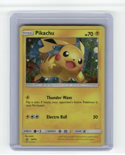 Pikachu SM Promos Promo,Holo Pokemon Lightly played - Image 1