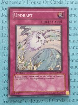 GLAS-EN067 Updraft Super Rare Yu-Gi-Oh Card 1st Edition - Image 1