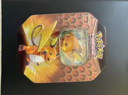 Pokemon TCG: 2019 Hidden Fates Tin - Raichu GX artwork (New and Sealed) - Image 2