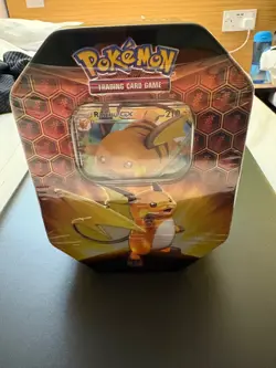 Pokemon TCG: 2019 Hidden Fates Tin - Raichu GX artwork (New and Sealed) - Image 3