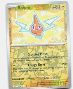 ROTOM 061/191 C SURGING SPARKS POKEMON REVERSE HOLO LP Insufficient Ink Error - Image 1