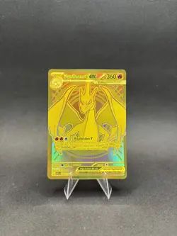 Pokemon Gold Mega Charizard Y EX Mega Hyper Rare Holo 294/217 - Image 1