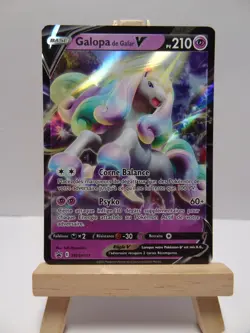 Carte Pokemon " Galopa de Galar V " Promo - SWSH111 - Epee & Bouclier - FR - Image 2
