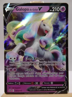 Carte Pokemon " Galopa de Galar V " Promo - SWSH111 - Epee & Bouclier - FR - Image 3