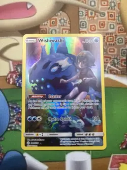 Pokemon TCG Wishiwashi Cosmic Eclipse Holo Card 240/236 Secret Rare - Image 1
