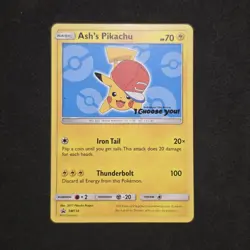 Ash's Pikachu - SM114 Promo Sun & Moon Promo Pokemon - Image 1