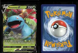 Venusaur V 001/073 Holo V Rare Champion's Path Pokemon Near Mint - Image 3