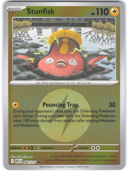 Stunfisk 062/217 Energy Ball Reverse Holo Ascended Heroes NM Pokemon TCG - Image 1