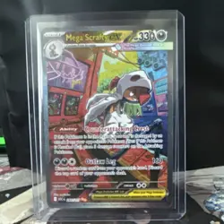 Pokemon Mega Scrafty EX 285/217 ASCEN Full Art Holo Rare 330 HP ENG - Image 1
