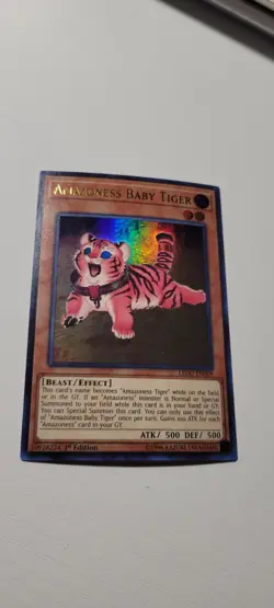 Yu-Gi-Oh! TCG Amazoness Baby Tiger LEDU-EN009 1st Edition Ultra Rare English - Image 1