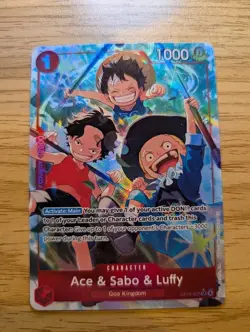 Ace & Sabo & Luffy (OP13-007) (Alt Art) - Carrying On His Will (OP13) NM - Image 1