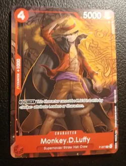 Monkey.D.Luffy P-007 Tournament Pack Vol. 1 P-007 One Piece Promotion Cards Mint - Image 2