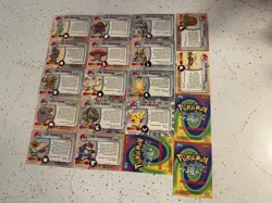 Vintage 1999 Topps Holo Pokemon Card Lot TV Animation Edition Cards - Image 4