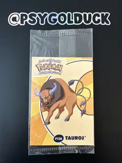 SEALED Tauros Pokemon Stadium Tip Card Danone 2000 - Image 1