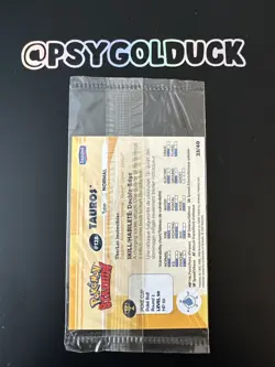 SEALED Tauros Pokemon Stadium Tip Card Danone 2000 - Image 2