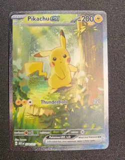Pikachu Ex 276 Sir Pokemon Card TCG Damaged - Image 1
