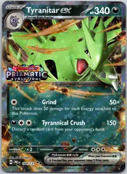 Tyranitar ex 064/131 (Prismatic Evolutions Stamp) Misc. Cards & Products NM - Image 1