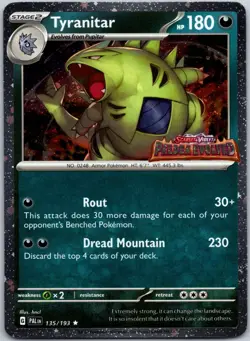 Tyranitar 135/193 (Paldea Evolved Stamp) Miscellaneous Cards & Products NM - Image 1