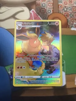 Pokemon TCG Flareon Holo Card TG01/TG30 Brilliant Stars Trainer Gallery - Image 1