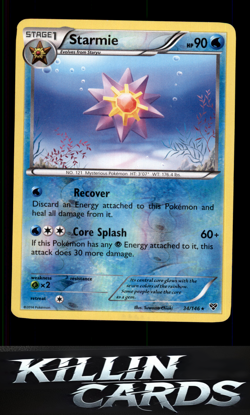 Reverse Holofoil Starmie 34/146 Pokemon Rare XY Base Set Card LP - Image 1