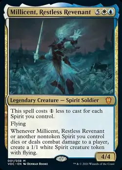 MTG Commander Innistrad Crimson Vow M Millicent Restless Revenant #001 - Image 1