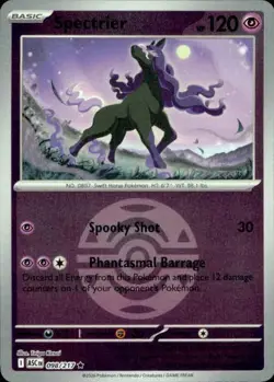 Spectrier (Dusk Ball) 098/217 Rare ME: Ascended Heroes Pokemon Reverse Holo NM - Image 1