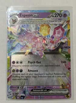 Pokemon Espeon ex 034/131 Sv: Prismatic Evolutions Double Rare Holo 270 HP - Image 1