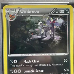 HD Swirl! Pokemon XY Black Star Promo Umbreon-Holo #XY96 PSA 7 NM. - Image 3