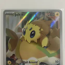 NMT Pokemon TCG Joltik 196/182 SV04: Paradox Rift Holo Full Art Illustration - Image 2