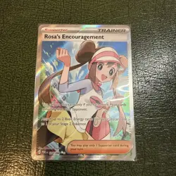 Pokemon TCG Rosa's Encouragement Holo Ultra Rare ME03: Perfect Order 114/088 NM - Image 1
