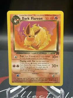2000 Pokemon Dark Flareon 35/82 Team Rocket Regular LP - Image 1