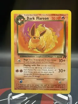 2000 Pokemon Dark Flareon 35/82 Team Rocket Regular LP - Image 2