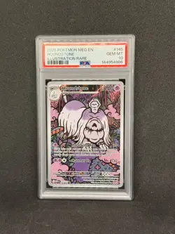 2025 Pokemon Meg En-Mega Evolution #145 Houndstone Illustration Rare PSA 10 - Image 1