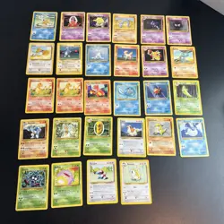 28 Pokemon Card ALL VTG Lot 1999 Unlimited Charmander Haunter +More Played Cond - Image 1