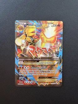 Pokemon TCG Mega-Camerupt-EX Promo Card XY198 - Image 1