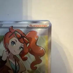 Pokemon Sonia Trainer Card 192/192 Rebel Clash Ultra Rare Full Art NM Condition - Image 3