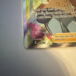 Pokemon Sonia Trainer Card 192/192 Rebel Clash Ultra Rare Full Art NM Condition - Image 5