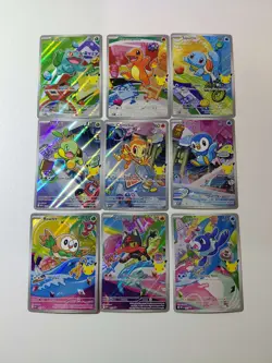 Pokemon 2026 First Partner Illustration Collection Series 1 Promo Set (9 Cards) - Image 1