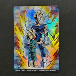 S5344 Majin Vegeta & Trunks R Japanese Dragon Ball Itajaga Card Vol.6 - Image 1