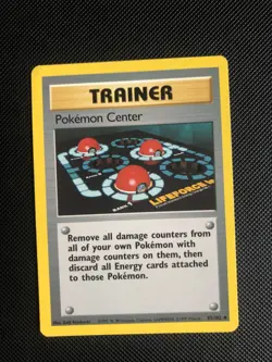 Pokemon - POKEMON CENTER Trainer 85/102 Vintage Pokemon Card LP/NM - Image 1