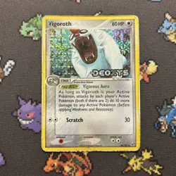 Vigoroth 50/107 Reverse Holo PL -Vintage Holo Pokemon Card- EX Deoxys (2z) - Image 1